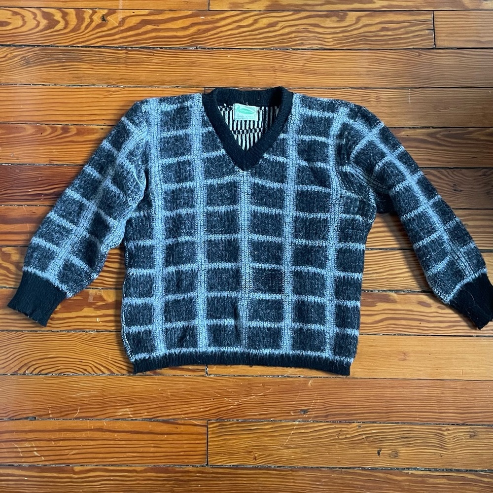 Vintage preppy wool sweater EUC